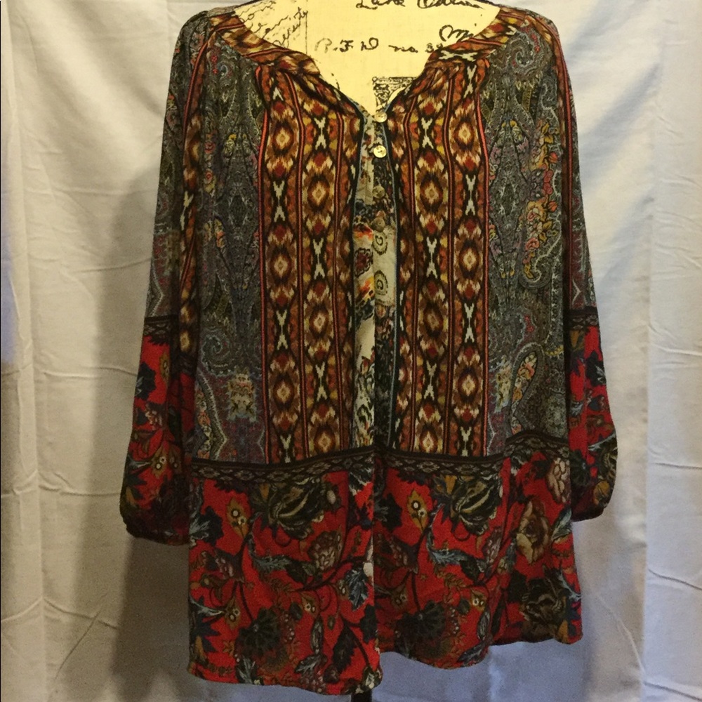 Multicolored top